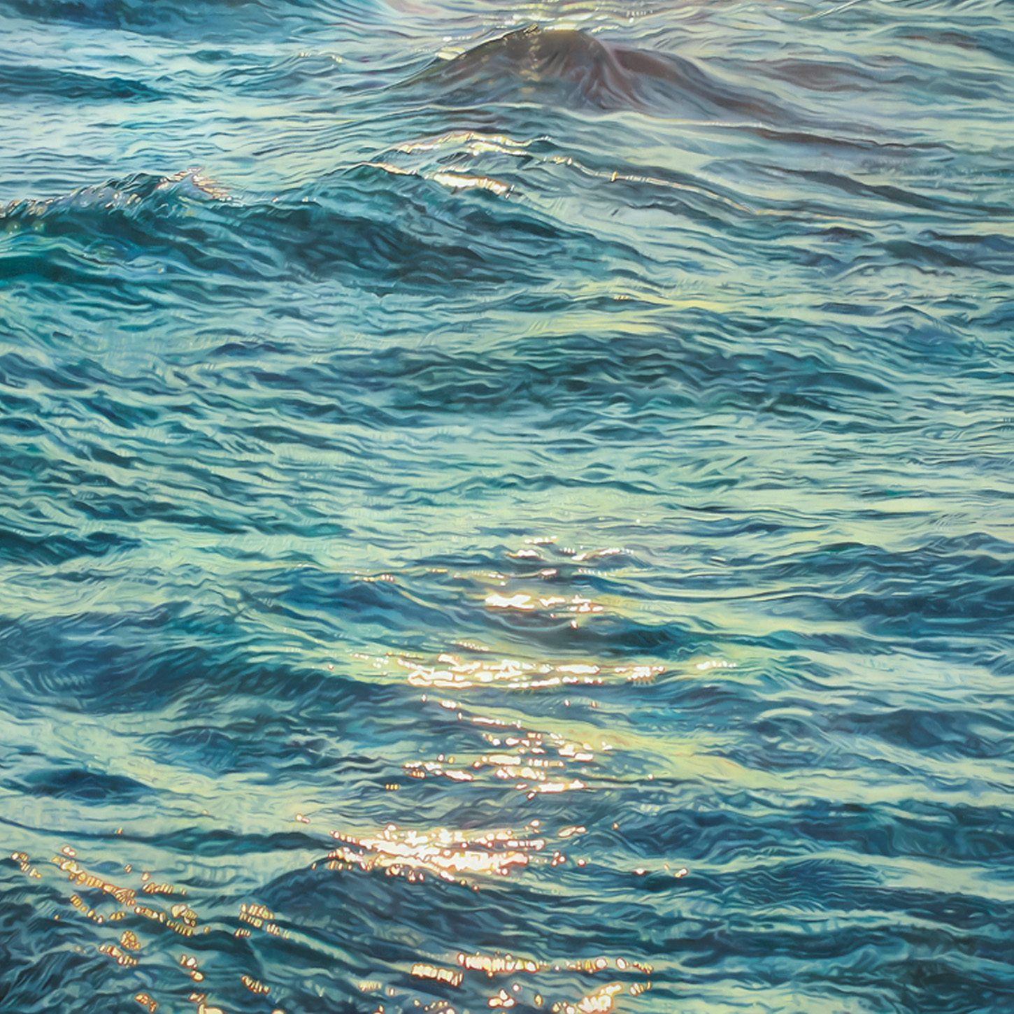 Water Themed Waves - Carina Francioso Painting