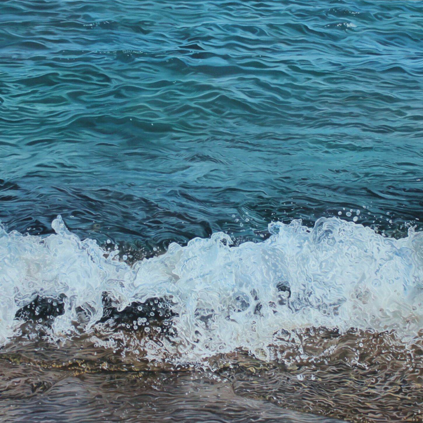 Water Themed Waves - Carina Francioso Painting